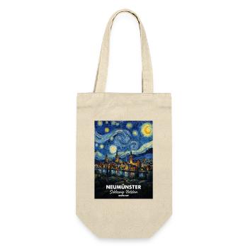 Neumünster Germany Sternennacht Skyline - Geschenkbeutel für Flaschen - Natur - Vorne