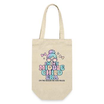 Daughter Family Humor In My Middle Child Era - Gift Bag for Bottles - nature - Front