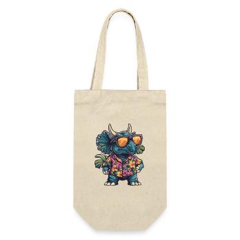 Dinosaur triceratops Comic Holiday - Gift Bag for Bottles - nature - Front