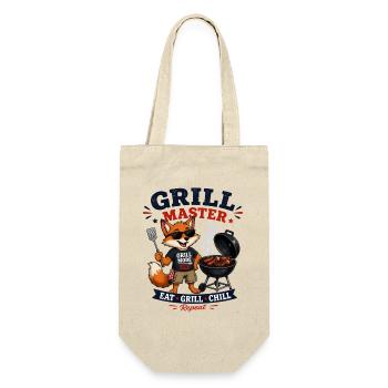 Grillmeister Fox BBQ Motif - Gift Bag for Bottles - nature - Front