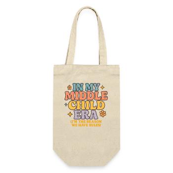 Daughter Family Humor In My Middle Child Era - Gift Bag for Bottles - nature - Front