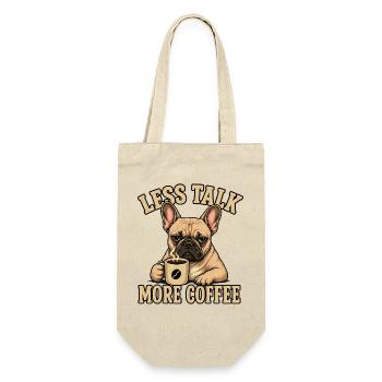 Chemise French Bulldog Coffee Inscription - Sac à bouteille - nature - Devant