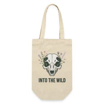 T-shirt Wilderness avec un crâne fleuri - Sac à bouteille - nature - Devant
