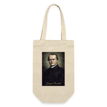 Gregor Mendel – Genetik Porträt Vintage - Geschenkbeutel für Flaschen - Natur - Vorne