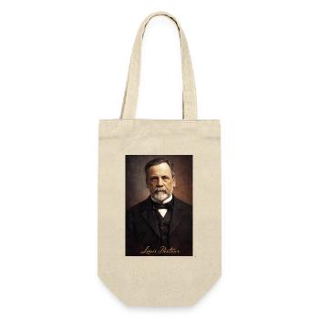 Louis Pasteur Vintage Portrait - Gift Bag for Bottles - nature - Front
