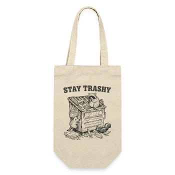 Stay Trashy Raccoon Opossum Skunk - Gift Bag for Bottles - nature - Front