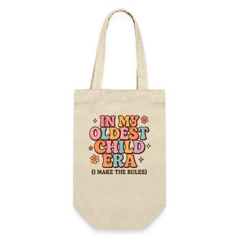 Tochter Familie Humor In My Oldest Child Era - Geschenkbeutel für Flaschen - Natur - Vorne