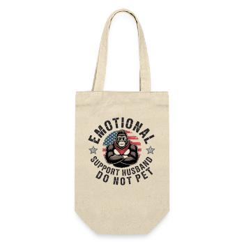 Emotional Support Husband Do Not Pet - Gift Bag for Bottles - nature - Front