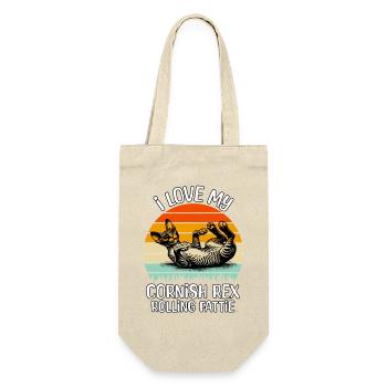 Funny Cornish Rex Cat - Gift Bag for Bottles - nature - Front