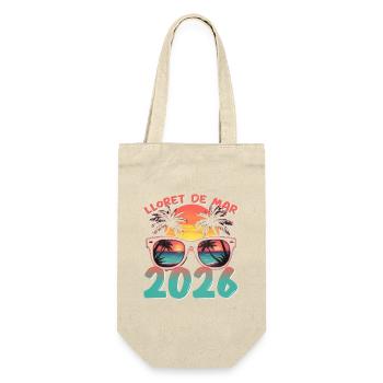 Lloret De Mar 2026 - Geschenkbeutel für Flaschen - Natur - Vorne