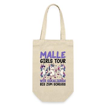 Malle Girls Tour Wir Eskalieren Bis Zum Schluss - Geschenkbeutel für Flaschen - Natur - Vorne