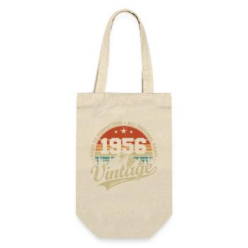 Cadeau d’anniversaire rétro rétro vintage 1956 - Sac à bouteille - nature - Devant