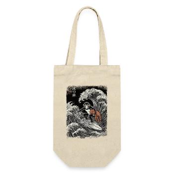 Ukiyo-e Baby Monkey Punch - Geschenkbeutel für Flaschen - Natur - Vorne