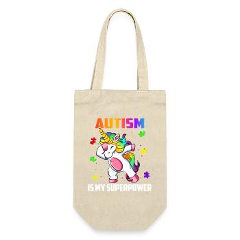 L’autisme est mon superpouvoir Licorn Dab - Sac à bouteille - nature - Devant