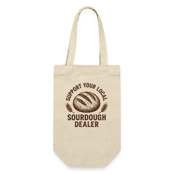 Baking Baker Baker Sourdough Bread Gift Idea - Gift Bag for Bottles - nature - Front