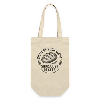 Baking Baker Baker Sourdough Bread Gift Idea - Gift Bag for Bottles - nature - Front