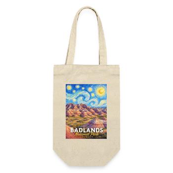 Badlands National Park Van Gogh Panorama - Geschenkbeutel für Flaschen - Natur - Vorne