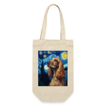 Cocker Spaniel Dog - Gift Bag for Bottles - nature - Front