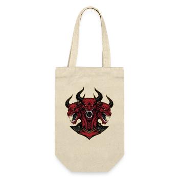Devil Demon Mask Death Fantasy Satan Halloween - Gift Bag for Bottles - nature - Front