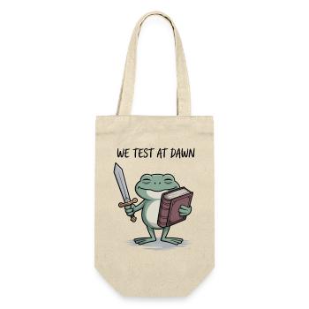 Dawn Test Frog with Sword and Book - Gift Bag for Bottles - nature - Front