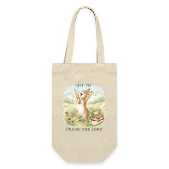 To praise the Lord Christ Rabbit - Gift Bag for Bottles - nature - Front