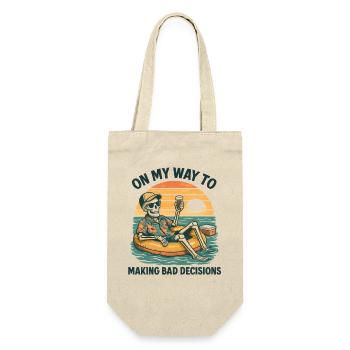 Holiday Humor On My Way To Making Bad Decisions - Gift Bag for Bottles - nature - Front
