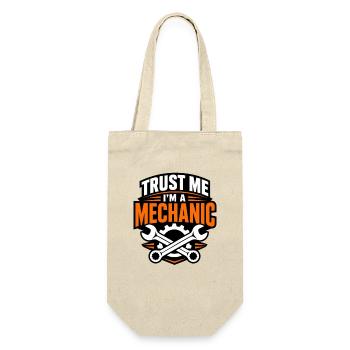 Trust Me I'm a Mechanic T-Shirt Funny Car Mechanic - Geschenkbeutel für Flaschen - Natur - Vorne