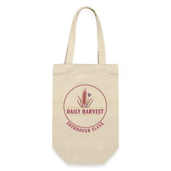 Sauerteigbrot Backen Täglicher Ernte-Sauerteig - Geschenkbeutel für Flaschen - Natur - Vorne