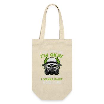 I Wanna Paint More Cars Graffiti Mask Design - Geschenkbeutel für Flaschen - Natur - Vorne