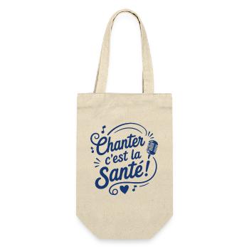 Chanter c’est la Santé Microphone - Sac à bouteille - nature - Devant
