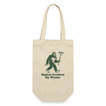 Funny Camping Sasquatch Bigfoot Got My Peni - Gift Bag for Bottles - nature - Front