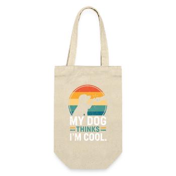 My dog thinks I'm cool - Gift Bag for Bottles - nature - Front