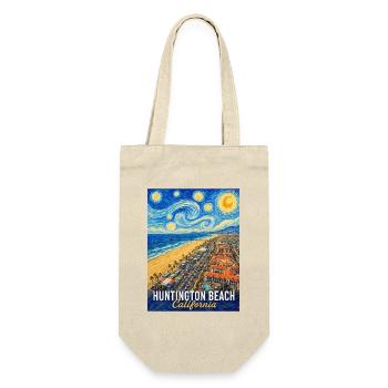 Starry Night in Huntington Beach, California - Gift Bag for Bottles - nature - Front