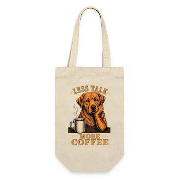 Moins de Parler Plus de Café Chemise Kaffee Labrador - Sac à bouteille - nature - Devant