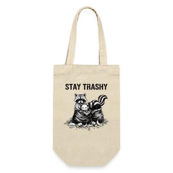 Garbage Animal Humor Raccoon Opossum - Gift Bag for Bottles - nature - Front