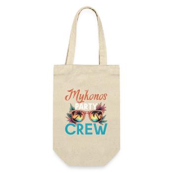 Mykonos Crew - Geschenkbeutel für Flaschen - Natur - Vorne