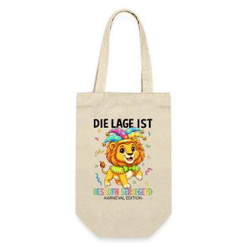 Die Lage Ist Besäufniserregend Karneval Edition - Geschenkbeutel für Flaschen - Natur - Vorne