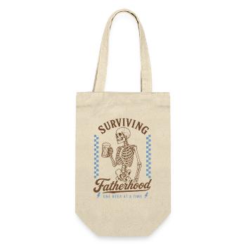 Survivre à la paternité : Baby Dad Shirt - Sac à bouteille - nature - Devant