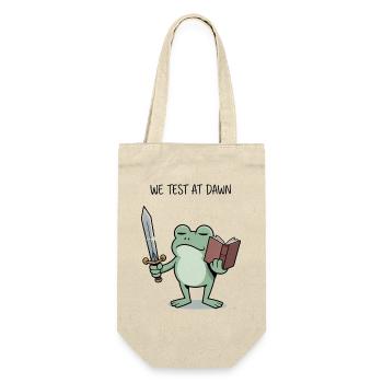 Dawn Frog Knight Reading Sword Design - Gift Bag for Bottles - nature - Front
