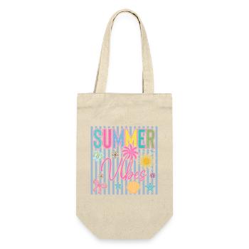 Summer Vibes Palm Trees Beach Holiday Gift - Gift Bag for Bottles - nature - Front