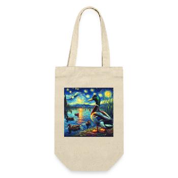 Mallard Starry Night - Gift Bag for Bottles - nature - Front