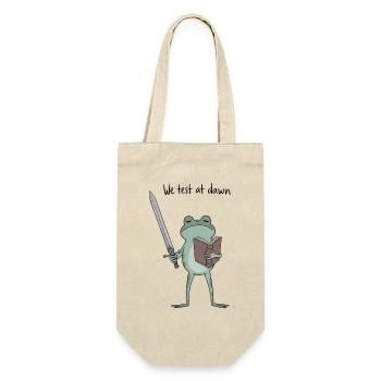 Dawn Duel Frog: Sword & Tome - Gift Bag for Bottles - nature - Front