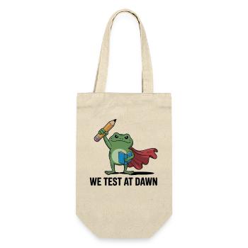 Dawn-getesteter Frosch-Superheld - Geschenkbeutel für Flaschen - Natur - Vorne