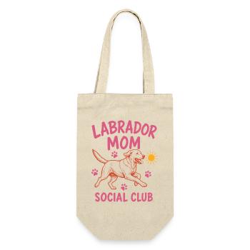 Chemise de maman de chien du club social de labrador - Sac à bouteille - nature - Devant