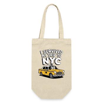 Ich habe meine Reise nach New York überlebt - Geschenkbeutel für Flaschen - Natur - Vorne