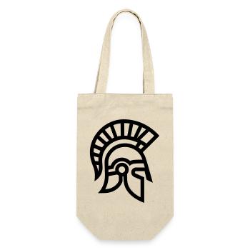 Spartanisch - Geschenkbeutel für Flaschen - Natur - Vorne