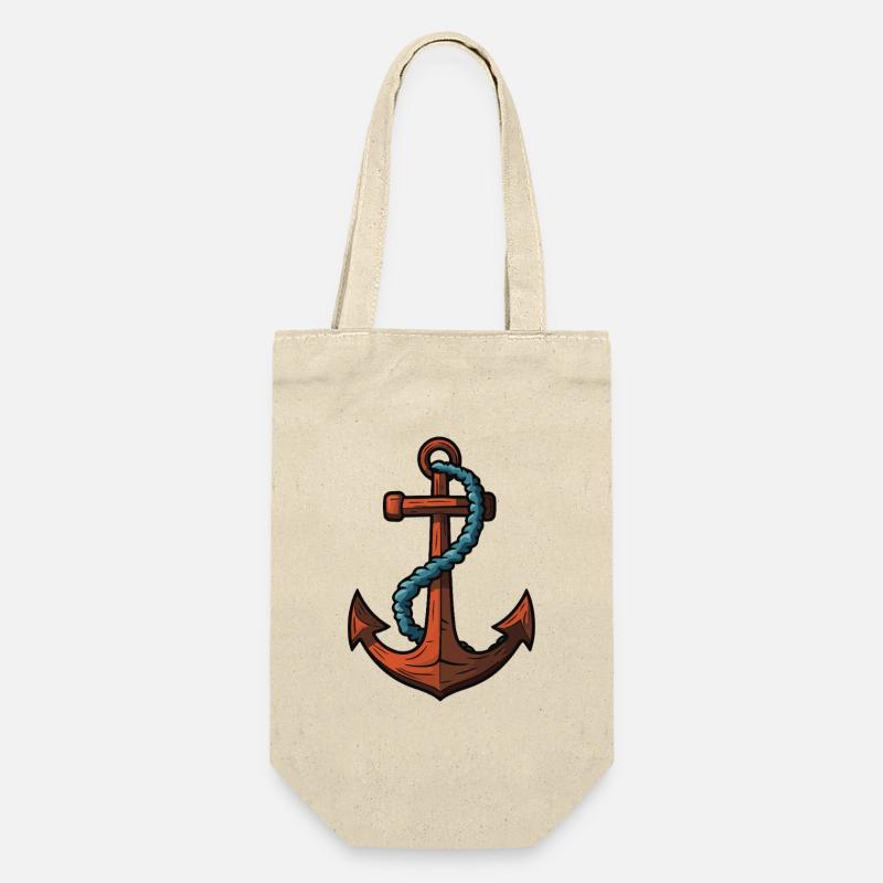 Symbole d’ancre Port - Sac à bouteille - nature