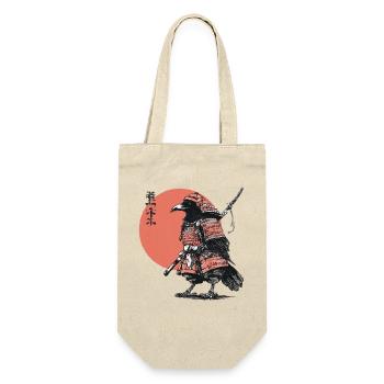 Raven Samurai in Armor Ukiyoe Sunset - Gift Bag for Bottles - nature - Front