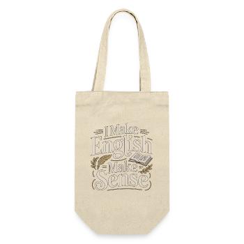 ESL Teacher I Make English Make ESL Education - Gift Bag for Bottles - nature - Front