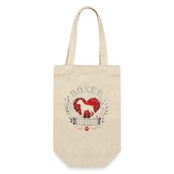 Boxer Heart Wing Emblem - Gift Bag for Bottles - nature - Front